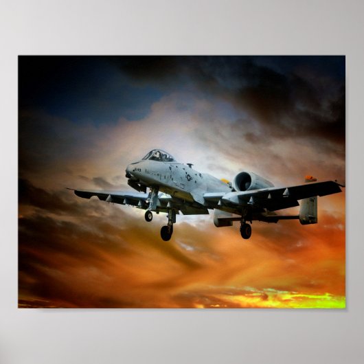 Poster A10 Thunderbolt II (Devant)