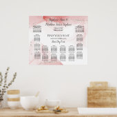 Poster A14 GRAPHIQUE DE SIÈGE DES CLIENTS DE LA Table (Cuisine)