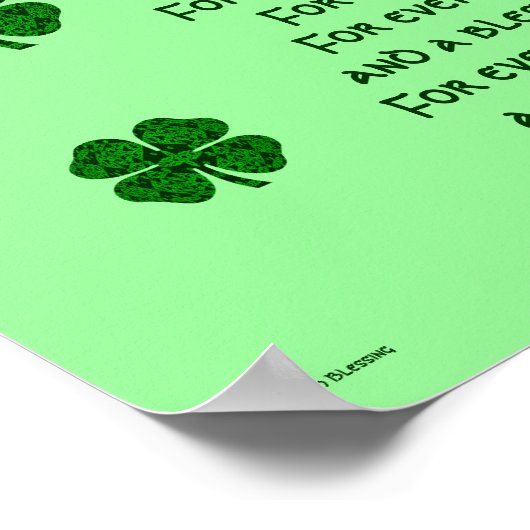 Poster A30 Kaleidoscopic Celtic - Irish Blessing 5 (Coin)