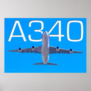 POSTER A340 AIRLINER