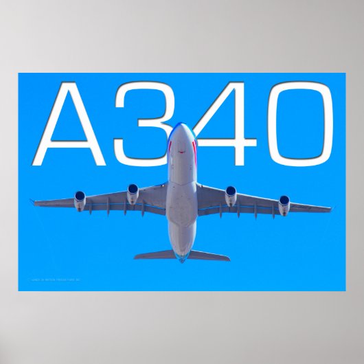 POSTER A340 AIRLINER (Devant)
