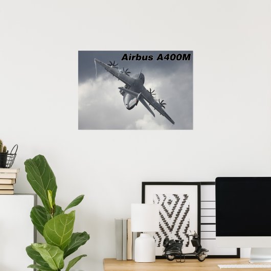 Poster A400M en action (Bureau à domicile)