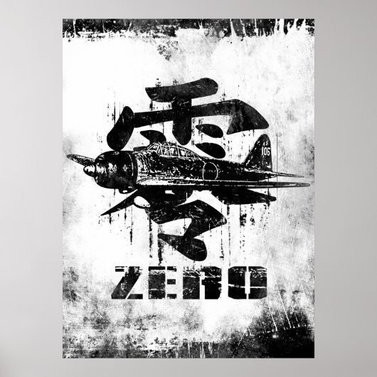 Poster A6M zéro (Devant)