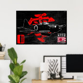 Poster A6M zéro (Bureau à domicile)