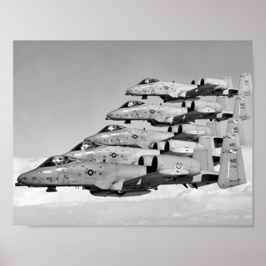 Poster A-10 Chiens De Garde Volant En Formation (Devant)
