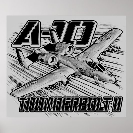 Poster A-10 Thunderbolt II (Devant)