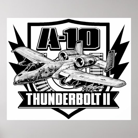 Poster A-10 Thunderbolt II (Devant)