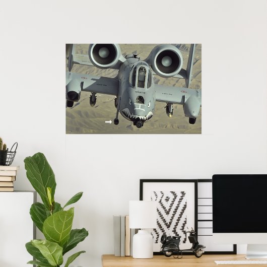 Poster A-10 Thunderbolt II (Bureau à domicile)