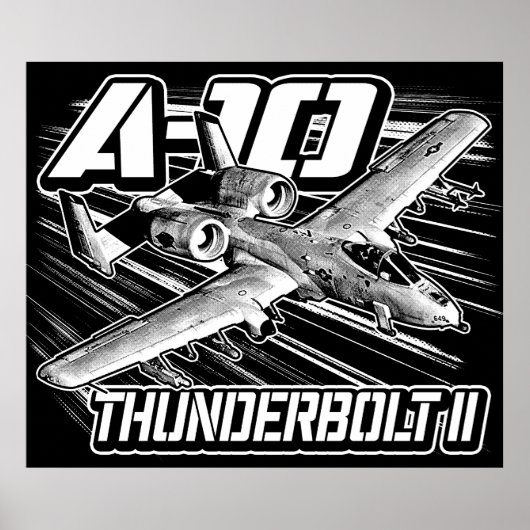 Poster A-10 Thunderbolt II (Devant)