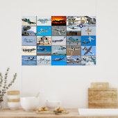 POSTER A-10 THUNDERBOLT II "MONTAGE" (Cuisine)