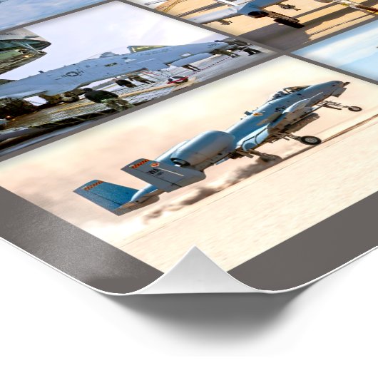 POSTER A-10 THUNDERBOLT II "MONTAGE" (Coin)