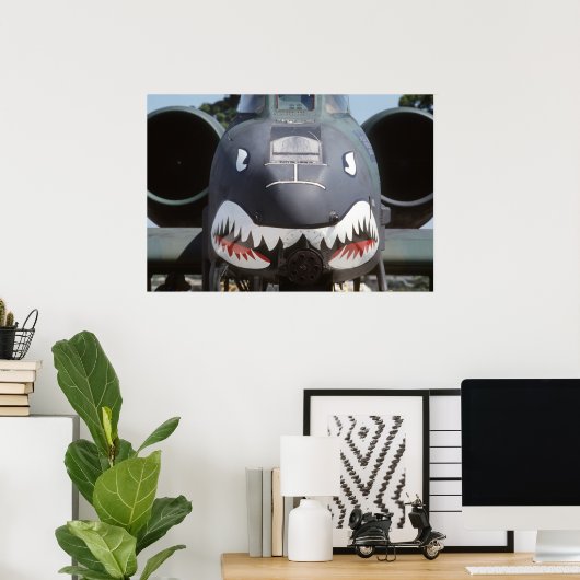 Poster A-10_Thunderbolt_II_Shark_Face (Bureau à domicile)