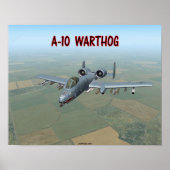 POSTER A-10 WARTHOG (Devant)