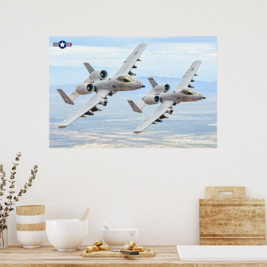 POSTER A-10C THUNDERBOLT II (Cuisine)