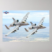 POSTER A-10C THUNDERBOLT II (Devant)
