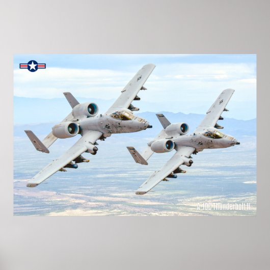 POSTER A-10C THUNDERBOLT II (Devant)