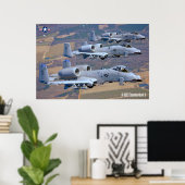 POSTER A-10C THUNDERBOLT II (Bureau à domicile)