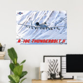 POSTER A-10C THUNDERBOLT II (Bureau à domicile)