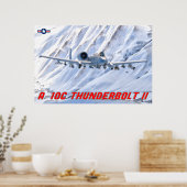 POSTER A-10C THUNDERBOLT II (Cuisine)