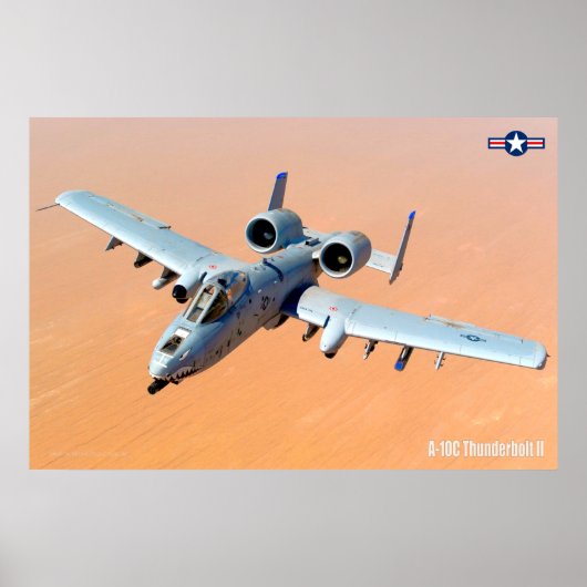 POSTER A-10C THUNDERBOLT II (Devant)