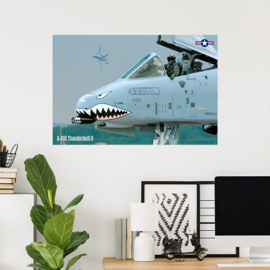 POSTER A-10C THUNDERBOLT II (Bureau à domicile)