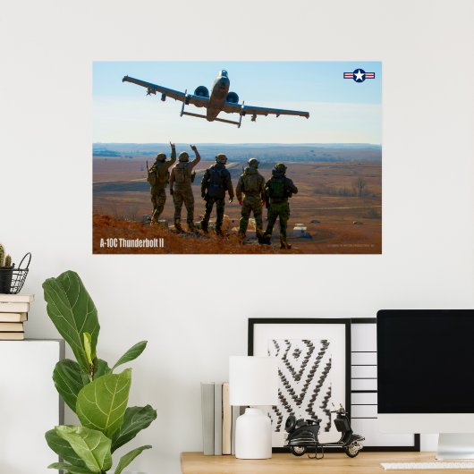 POSTER A-10C THUNDERBOLT II (Bureau à domicile)