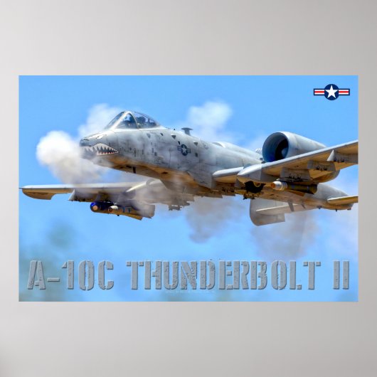 POSTER A-10C THUNDERBOLT II (Devant)