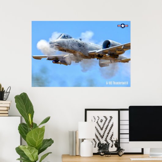 POSTER A-10C THUNDERBOLT II (Bureau à domicile)