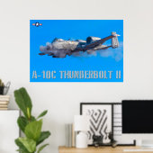 POSTER A-10C THUNDERBOLT II (Bureau à domicile)