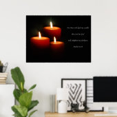 Poster à 3 bougies (Bureau à domicile)