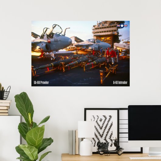 Poster A-6E INTRUDER et EA-6B PROWLER (Bureau à domicile)
