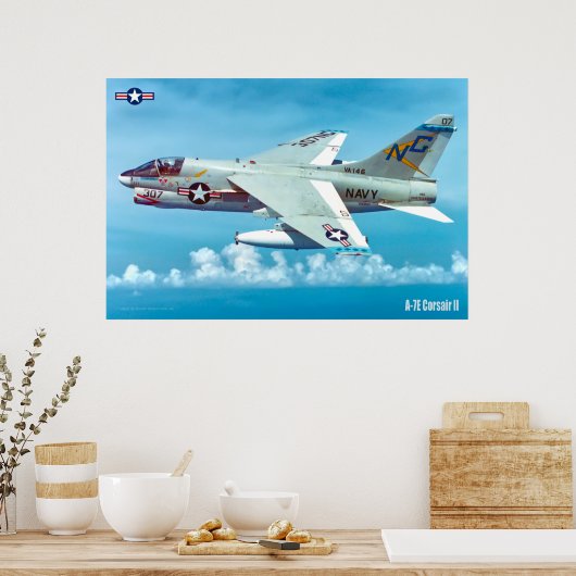 POSTER A-7E CORSAIR II (Cuisine)