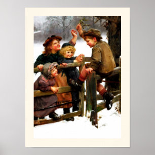 Poster "À Bay". Art vintage par Arthur Elsley