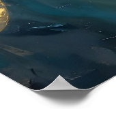 Poster A Beautiful Gold and Turquoise Angel  (Coin)