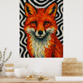 Poster A beautiful red fox  (Cuisine)