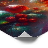 Poster A Beautifully Decorated Christmas Tree and Flowers (Coin)