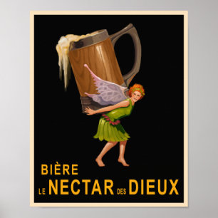 poster à bière vintage