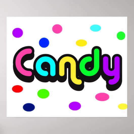 Poster à bonbons (Devant)
