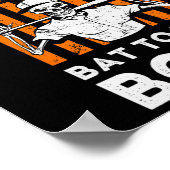 Poster À Bone Halloween Baseball Skeleton Baseball B (Coin)