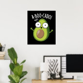 Poster A-boo-cado Amusant Avocado Puns d'Effraction Dark  (Bureau à domicile)