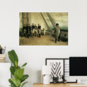 Poster À bord du HMS Bellerophon, 1880 (Bureau à domicile)