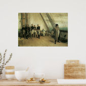 Poster À bord du HMS Bellerophon, 1880 (Cuisine)