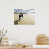 Poster A Border Collie Dog Running (Cuisine)