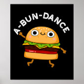 Poster A-bun-dance Danseuse Dansante Danseuse Burger Pun (Devant)