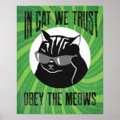 Poster À Cat We Trust, Obey The Meows # 6 (Devant)