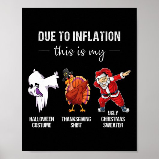 Poster A Cause De L'Inflation, C'Est Mon Action De grâce (Devant)