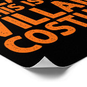 Poster A Cause De L'Inflation C'Est Mon Costume De Méchan (Coin)