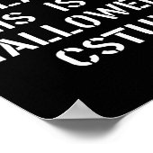 Poster A Cause De L'Inflation C'Est Mon Costume D'Hallowe (Coin)