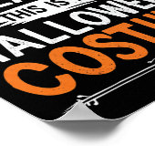 Poster A Cause De L'Inflation C'Est Mon Costume D'Hallowe (Coin)