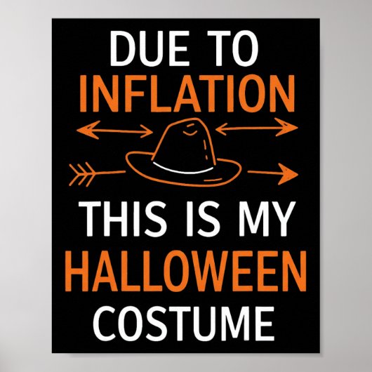 Poster A Cause De L'Inflation C'Est Mon Costume D'Hallowe (Devant)